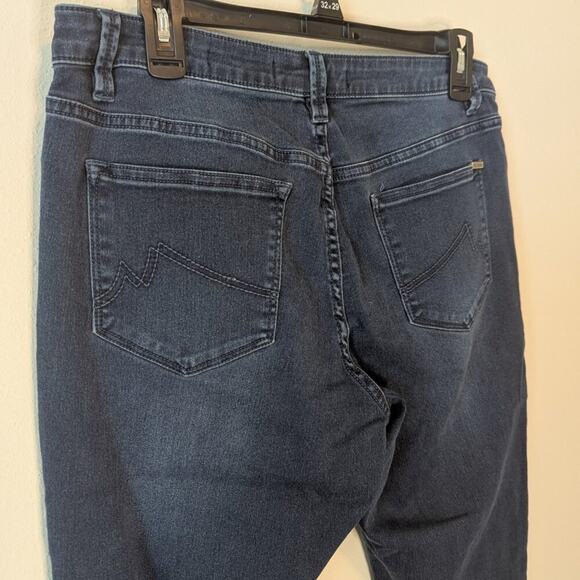 Max Jeans Skimmer Ankle Skinny Dark Wash Lightweight Denim Jeans Size 12 - Picture 4 of 10
